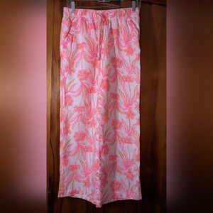 NWT Lilly Pulitzer Brawley Cropped Linen Pants